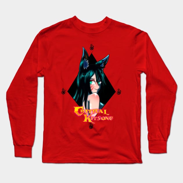 Critical Kitsune Esme Desgin Long Sleeve T-Shirt by Ragnariley